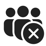Team Delete SVG Icon